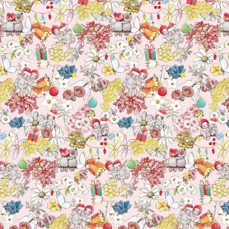 Devonstone Collection May Gibbs Gumnut Christmas Lt Pink