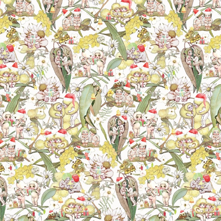 Devonstone Collection May Gibbs Christmas Gossiping Gumnuts White