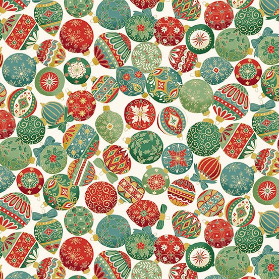 Makower UK Adorn Ornament Cream
