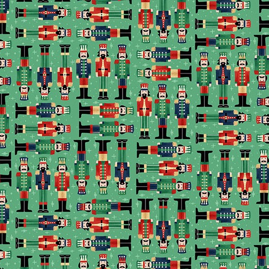 Makower UK The Nutcracker Soldiers Green