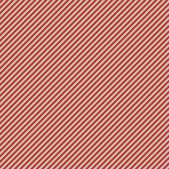 Makower UK The Nutcracker Candy Cane Stripe Red