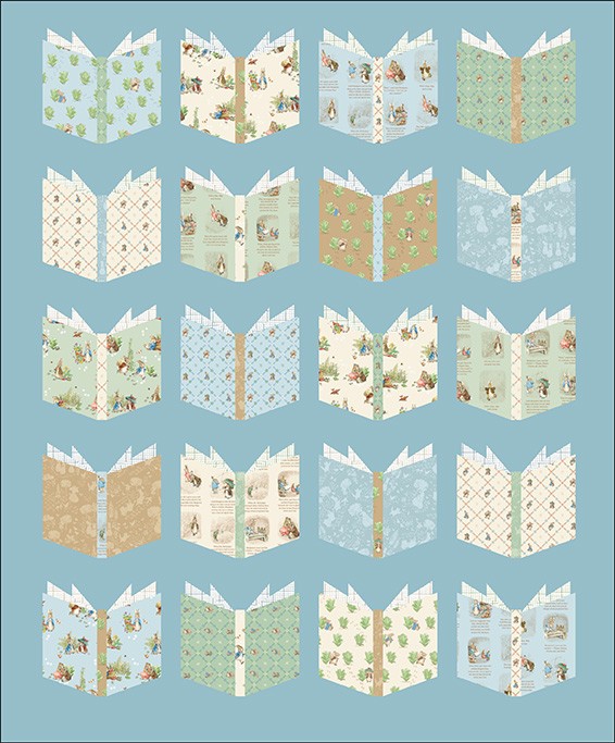 Riley Blake Designs Peter Rabbit and Benjamin Bunny™ Book Nerd Quilt Kit