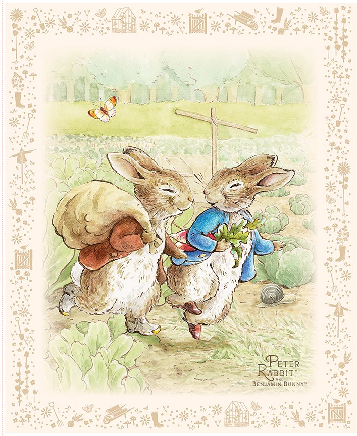Riley Blake Designs Peter Rabbit and Benjamin Bunny™ Panel