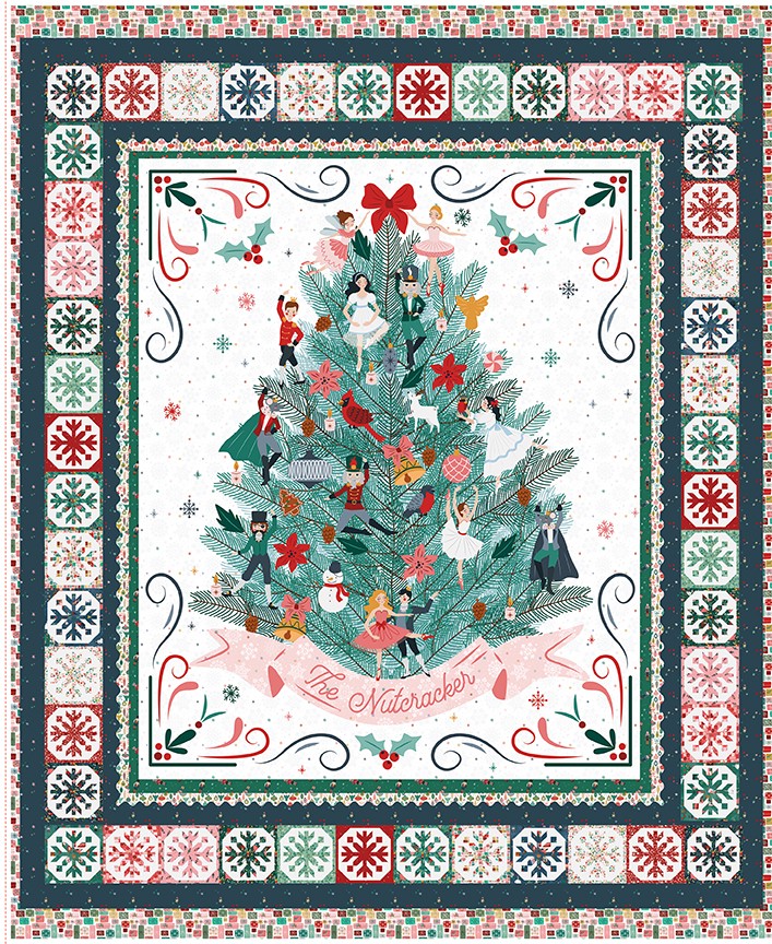 Riley Blake Designs Nutcracker Tradition Decorate The Tree Panel 