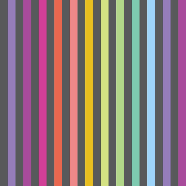 Freespirit Fabrics Tula Pink Graywork Disco Stripe Carbon