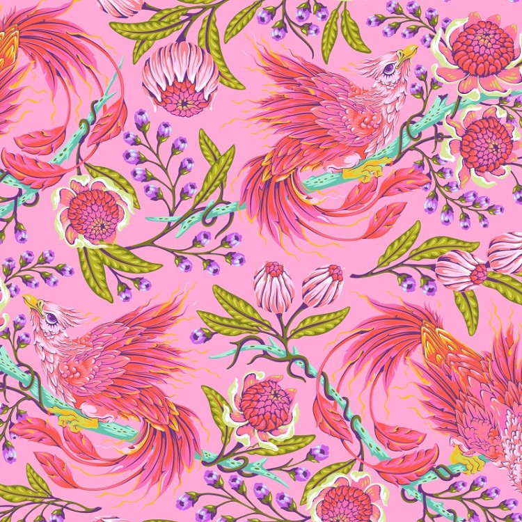 Freespirit Fabrics Tula Pink Legendary Hot Wings Wild Orchid *** PRE-ORDER - ARRIVING OCT/NOV 2026 ***