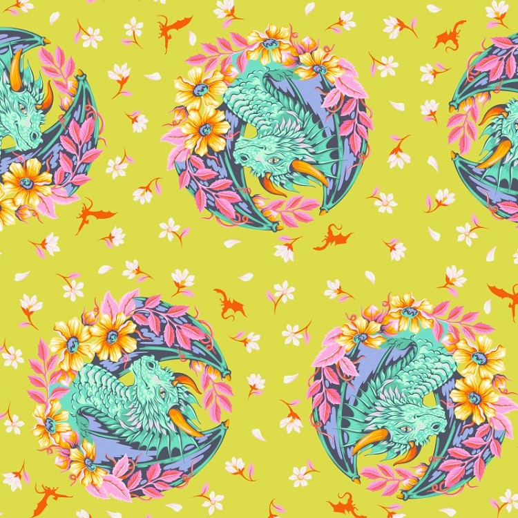 Freespirit Fabrics Tula Pink Legendary Dragon Ball She Apple *** PRE-ORDER - ARRIVING OCT/NOV 2026 ***