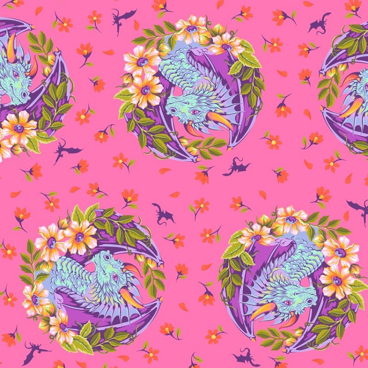 Freespirit Fabrics Tula Pink Legendary Dragon Ball She Sugarplum *** PRE-ORDER - ARRIVING OCT/NOV 2026 ***