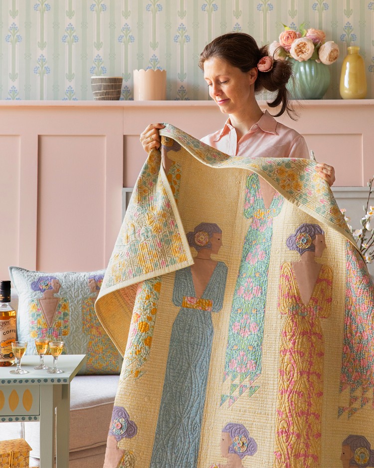 Tilda Songbird Soiree Quilt Kit in Blue/Yellow
